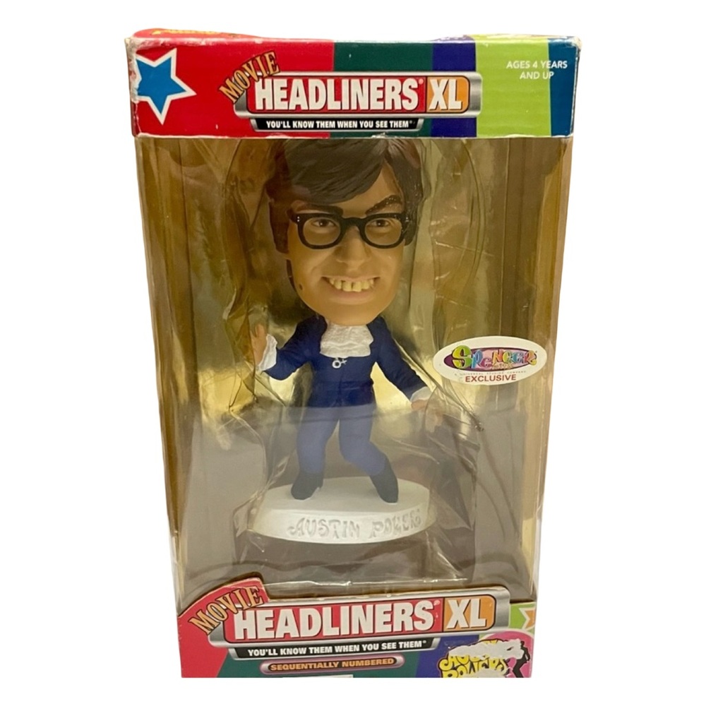 Vintage Austin Powers Headliners Bobble Head XL Figurine
